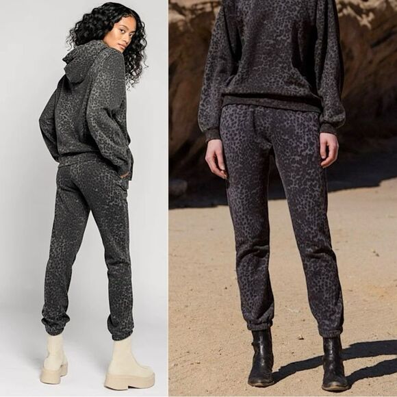 NWT Ragdoll LA Jogger Anthracite Leopard - Picture 1 of 15